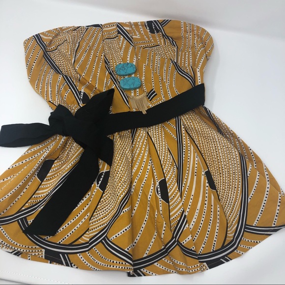 Anthropologie Tops - Anthropologie Floreat yellow peplum top